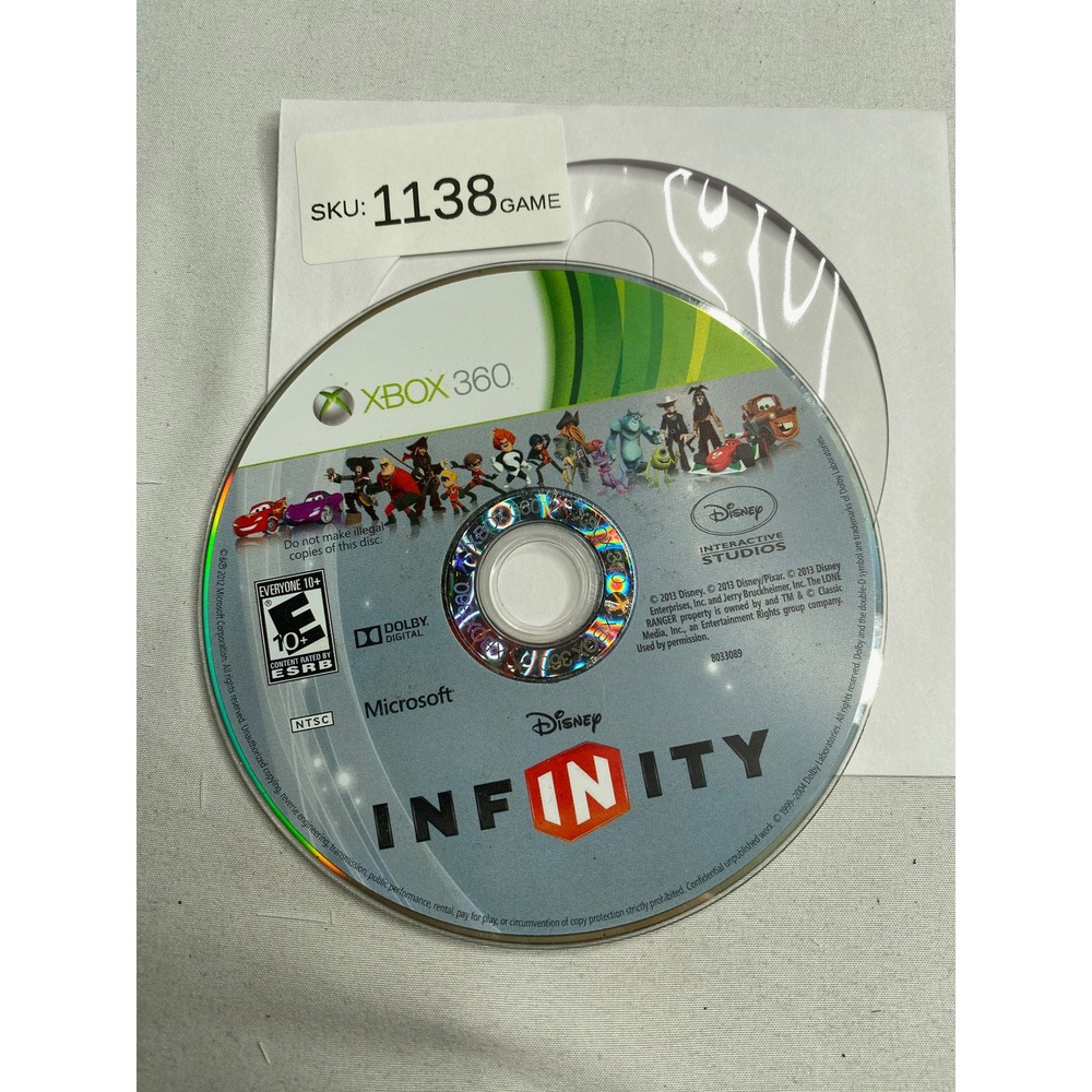 Disney Infinity Xbox 360 Game Disc Only